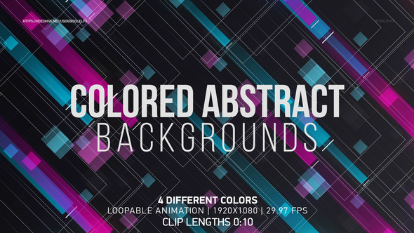 Colored Abstract Backgrounds 2 by bisolid_fx | VideoHive